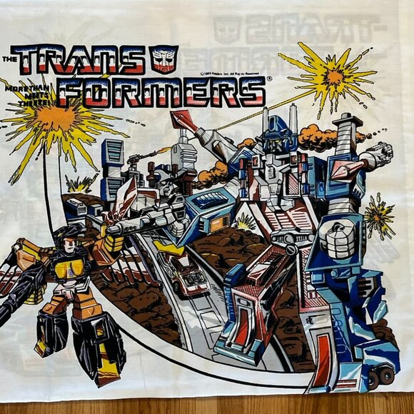 Vintage 1986 Hasbro Transformers GI Optimus Pillow Case - Picture 5 of 6
